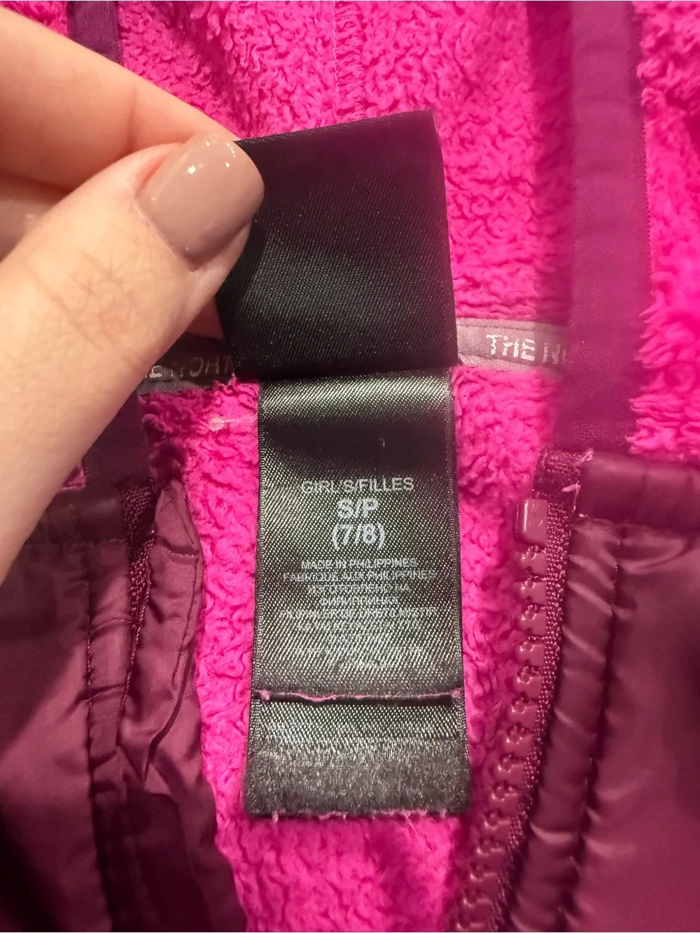 The North Face Girls Hooded Fleece Puffer - Bright Magenta